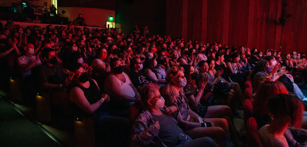 Crowd in theatre